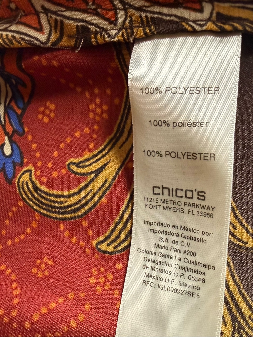 CHICO’S SIZE 2 ( LARGE ) VINTAGE PAISLEY PRINT PEASANT TUNIC TOP - Picture 3 of 11